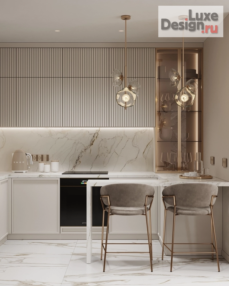 Дизайн интерьера гостиной "Кухня-гостиная в квартире ЖК Голден Сити" (фото 6)