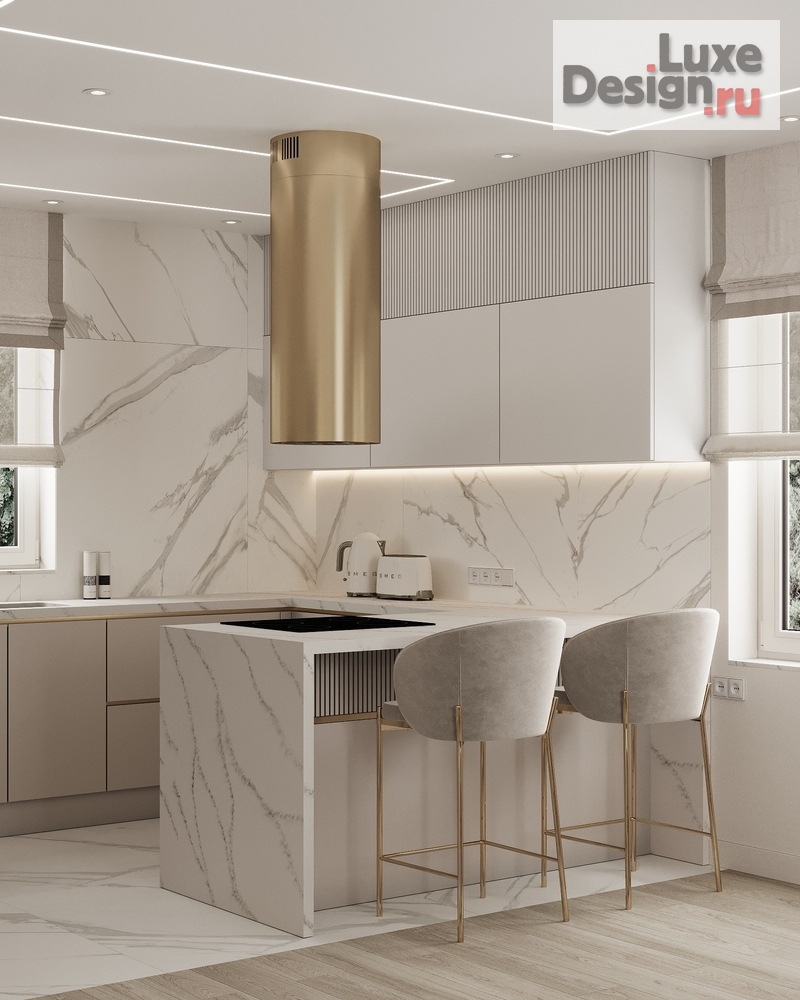 Дизайн интерьера загородного дома "Кухня в загородном доме." (фото 4)