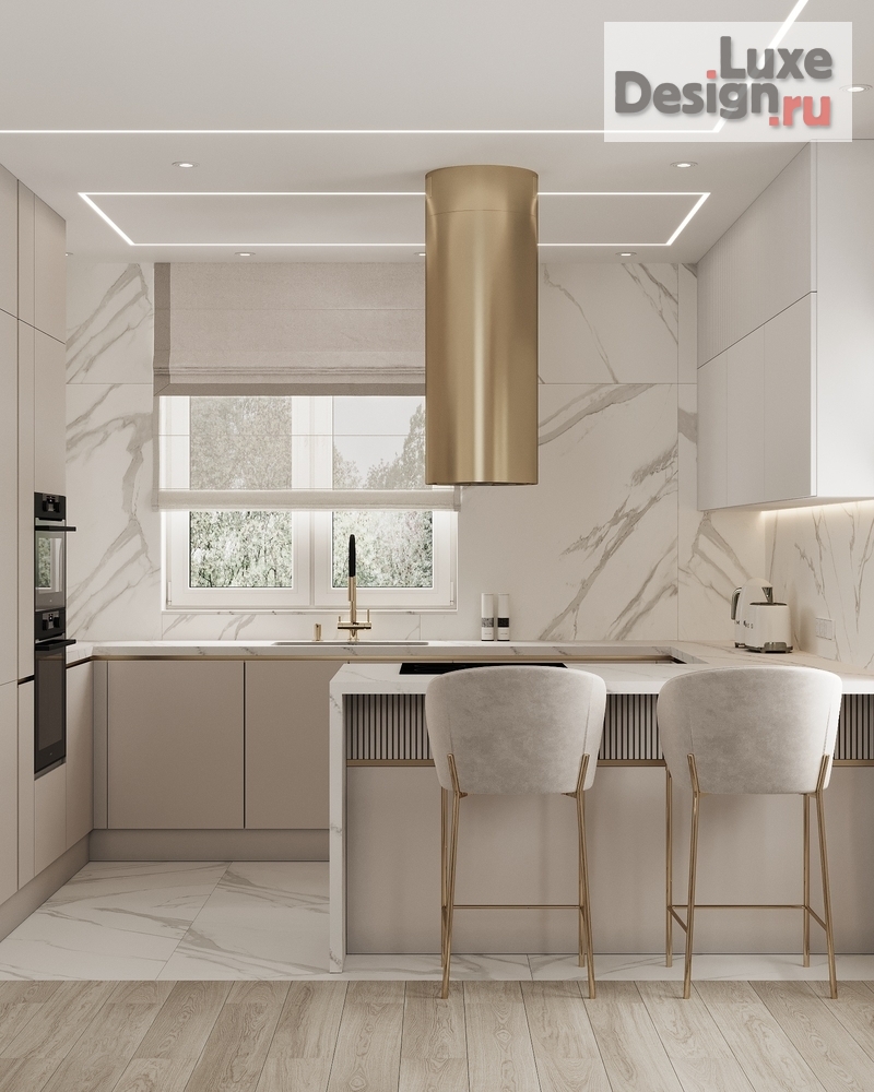 Дизайн интерьера загородного дома "Кухня в загородном доме." (фото 6)