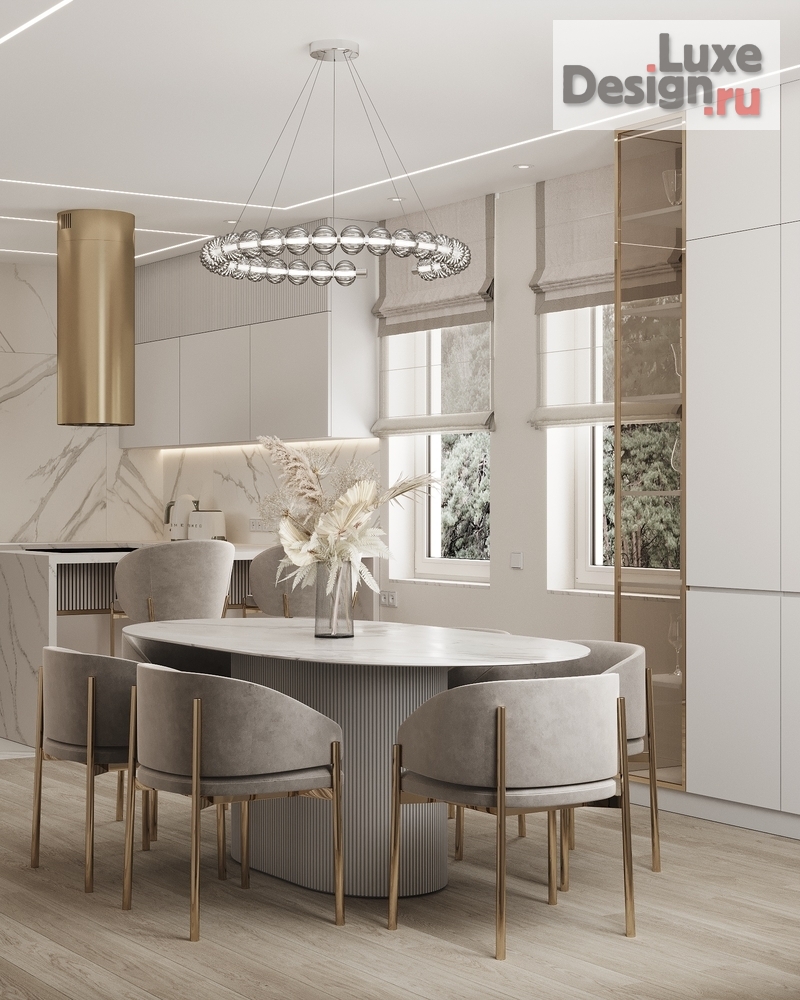 Дизайн интерьера загородного дома "Кухня в загородном доме." (фото 7)