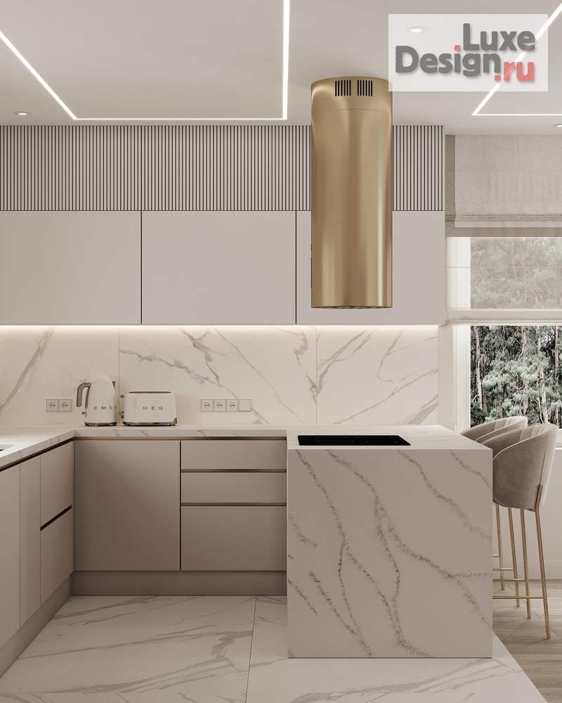 Дизайн интерьера загородного дома "Кухня в загородном доме." (фото 9)