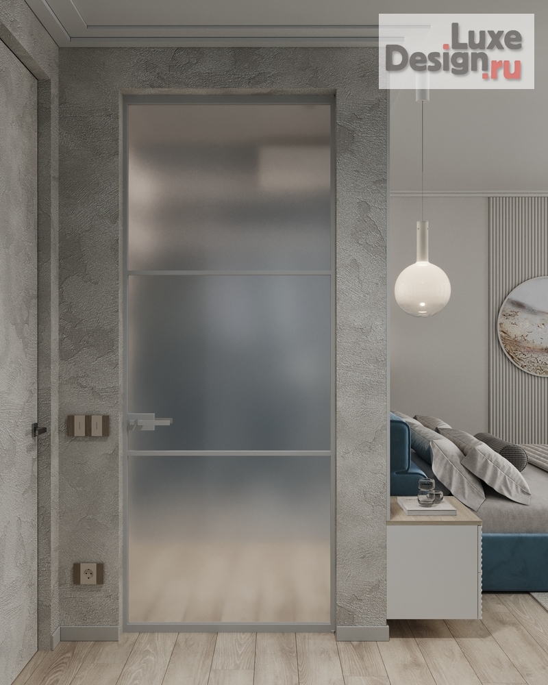 Дизайн интерьера спальни "Спальня в нежно-голубых оттенках. В ЖК Голден Сити." (фото 8)