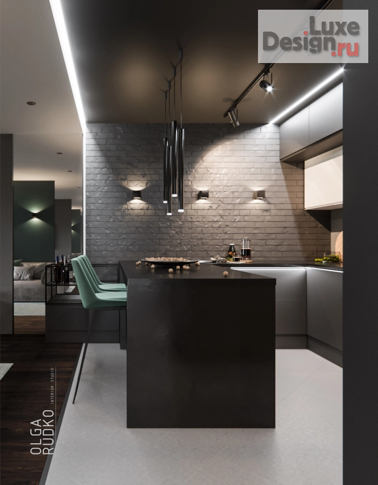 Дизайн интерьера трехкомнатной квартиры "Loft" (фото 12)