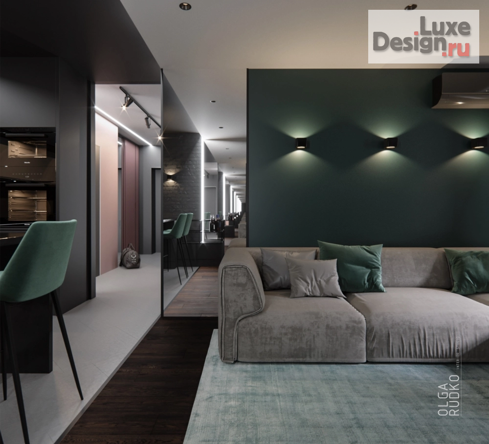 Дизайн интерьера трехкомнатной квартиры "Loft" (фото 14)