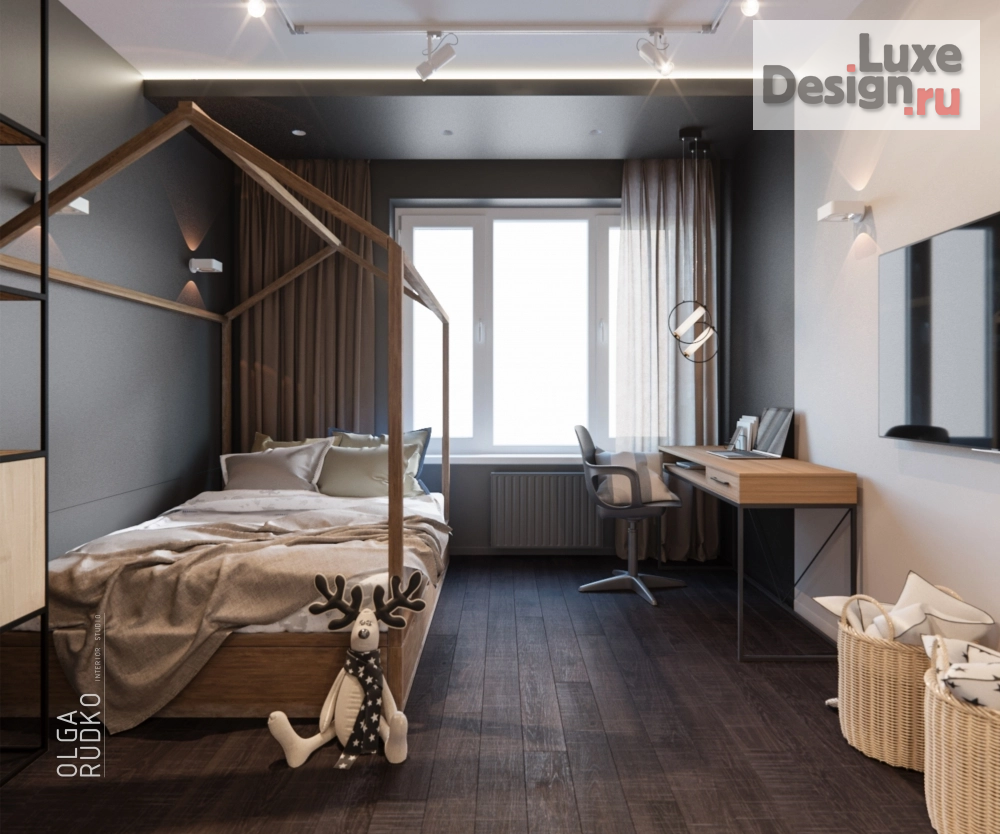 Дизайн интерьера трехкомнатной квартиры "Loft" (фото 19)
