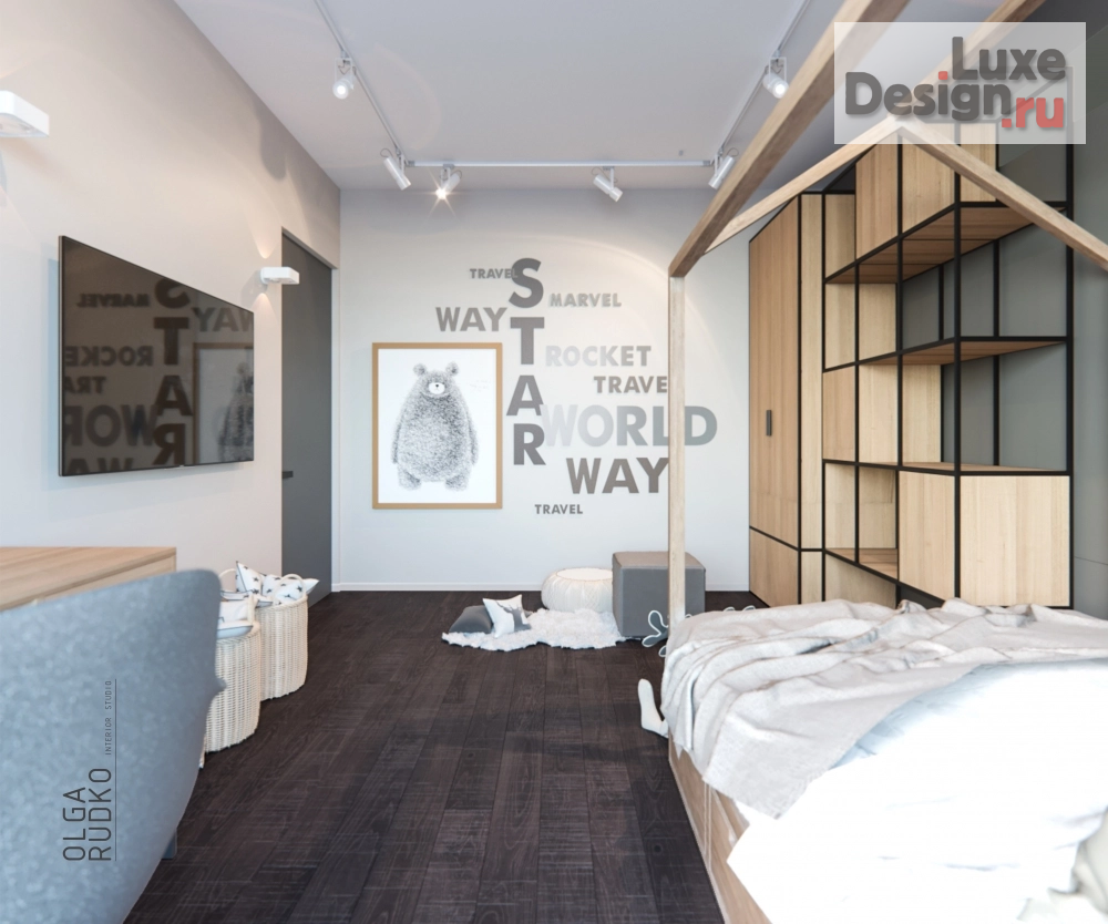 Дизайн интерьера трехкомнатной квартиры "Loft" (фото 21)