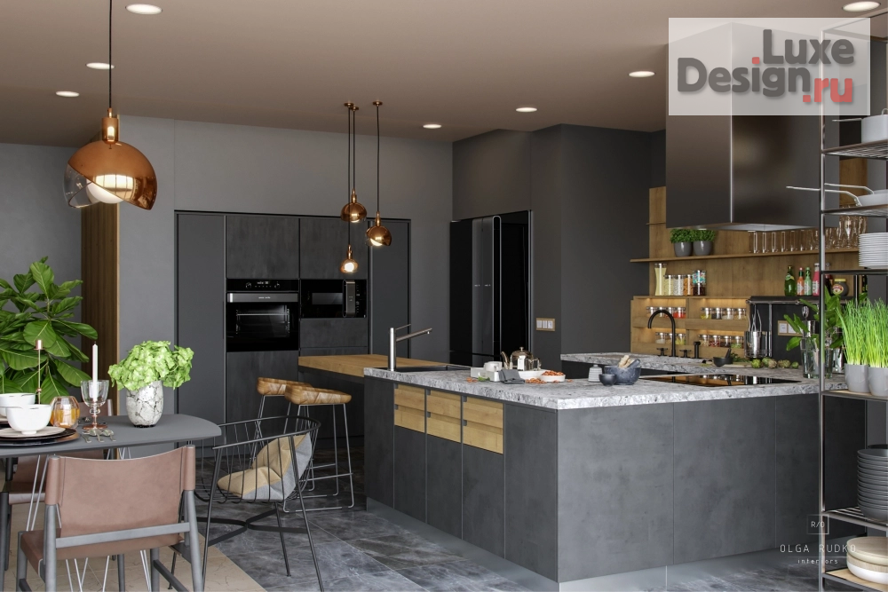 Дизайн интерьера кухни "Концепт кухни - столовой для Gorenje коллекция ORA ÏTO" (фото 2)