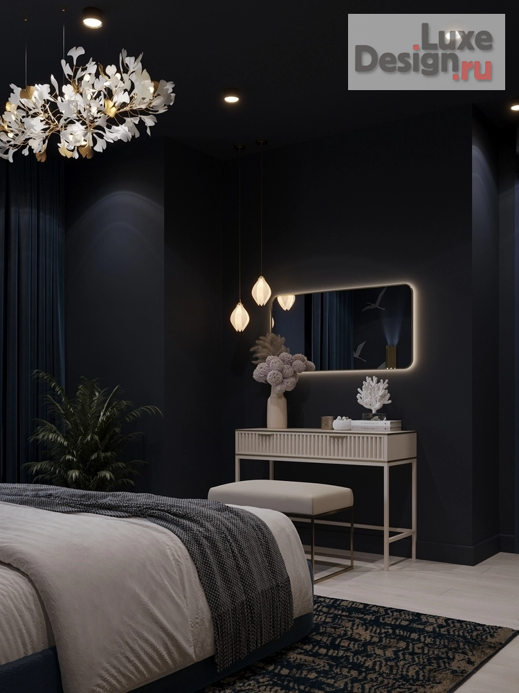 Дизайн интерьера спальни "Спальня с журавлями" (фото 5)