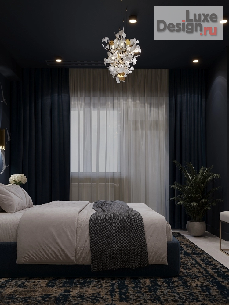 Дизайн интерьера спальни "Спальня с журавлями" (фото 3)