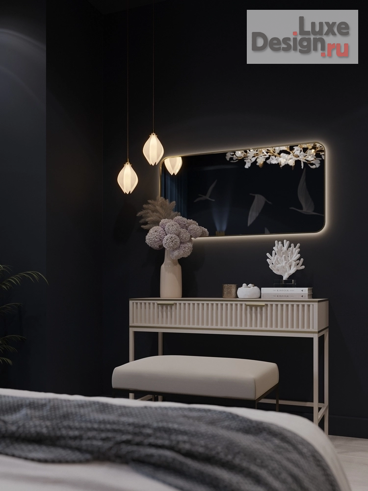 Дизайн интерьера спальни "Спальня с журавлями" (фото 7)