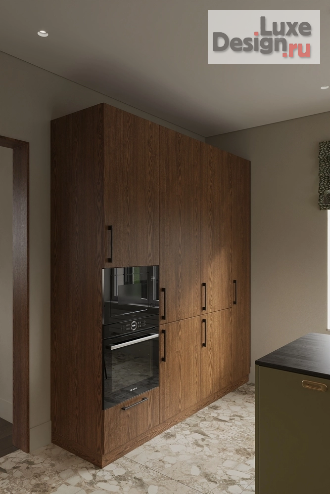 Дизайн интерьера загородного дома "Кухня" (фото 3)