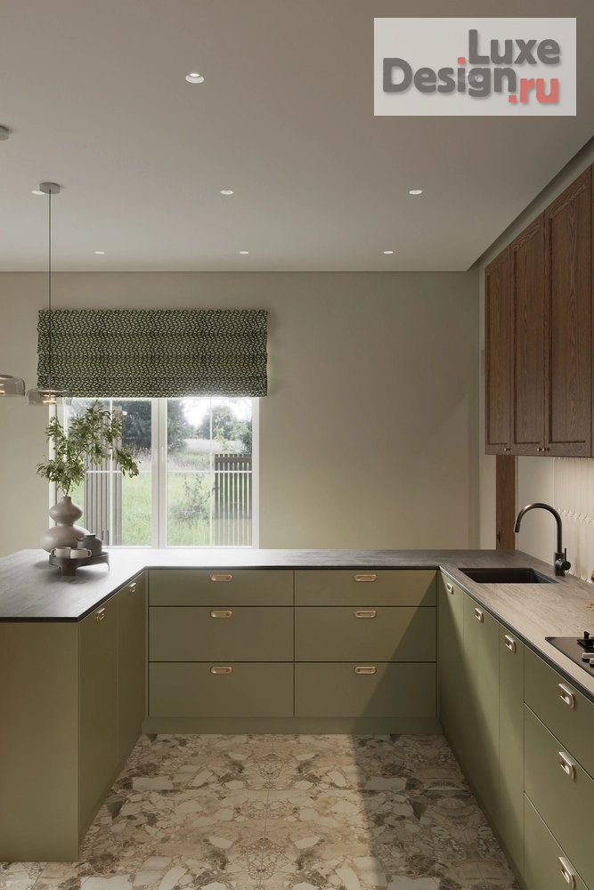 Дизайн интерьера загородного дома "Кухня" (фото 2)