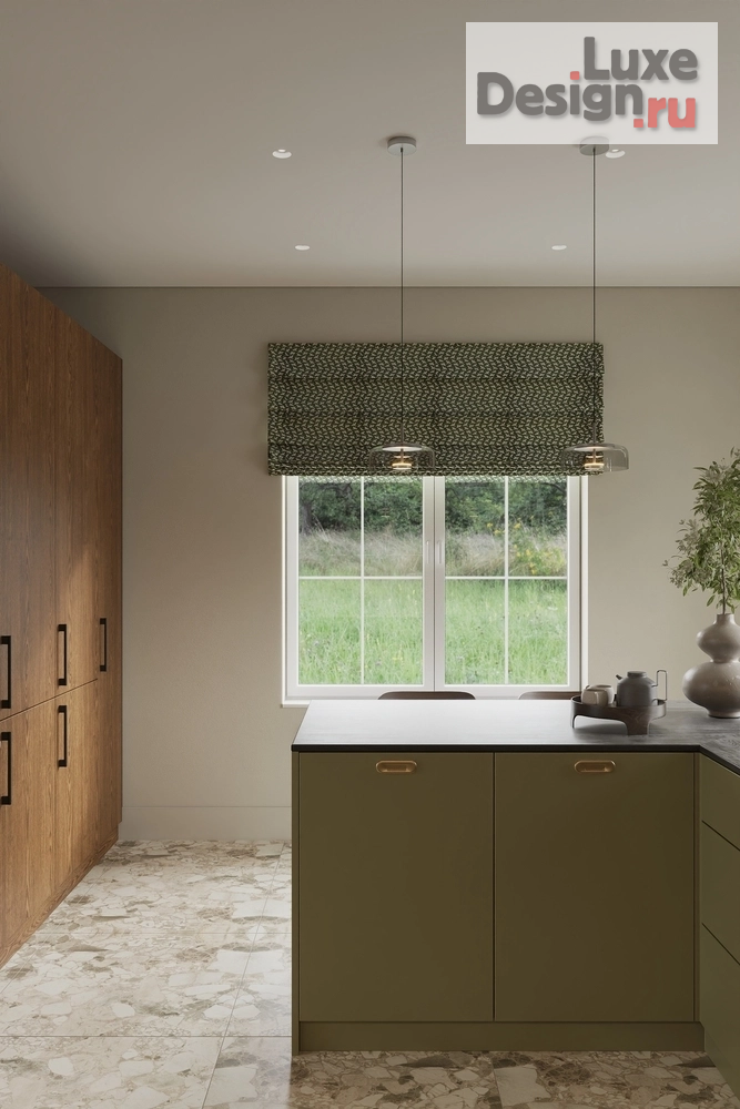 Дизайн интерьера загородного дома "Кухня" (фото 4)