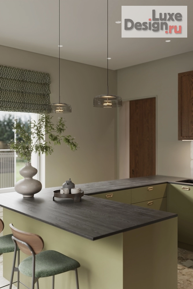 Дизайн интерьера загородного дома "Кухня" (фото 6)