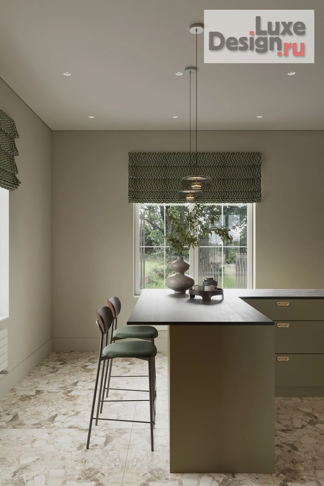 Дизайн интерьера загородного дома "Кухня" (фото 7)