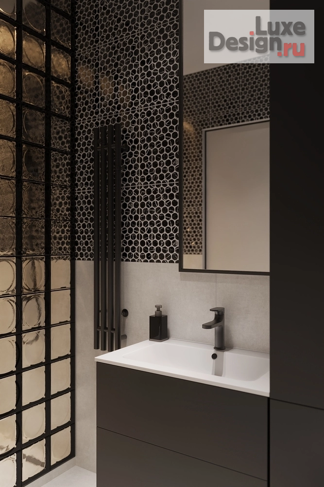 Дизайн интерьера загородного дома "Мужской санузел " (фото 2)