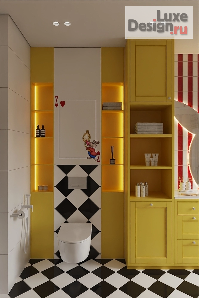 Дизайн интерьера загородного дома "Детский санузел" (фото 1)