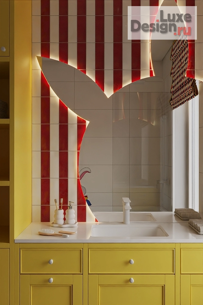 Дизайн интерьера загородного дома "Детский санузел" (фото 5)