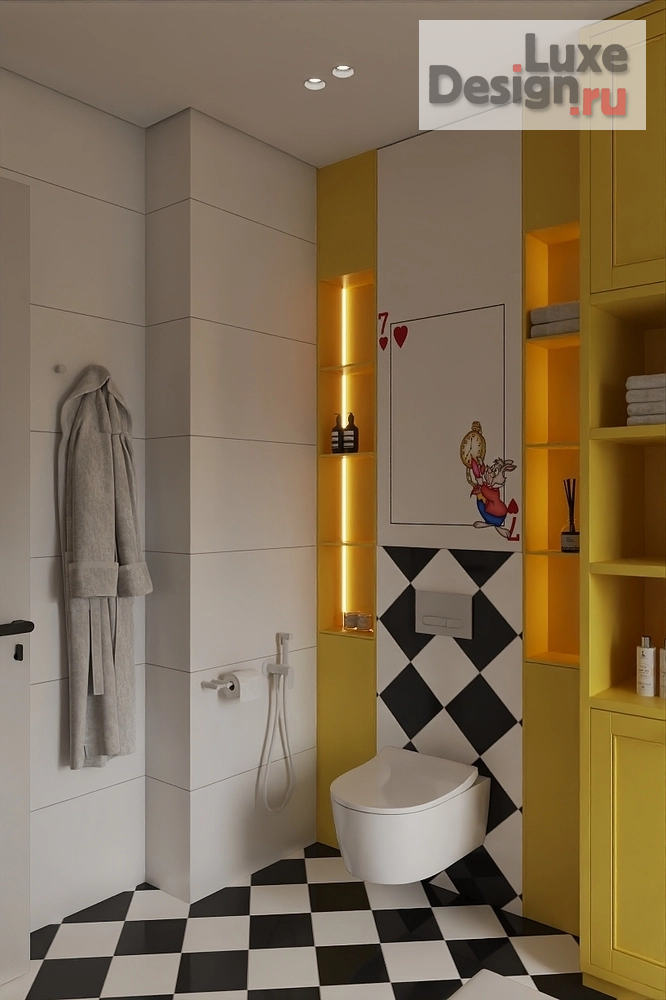 Дизайн интерьера загородного дома "Детский санузел" (фото 6)