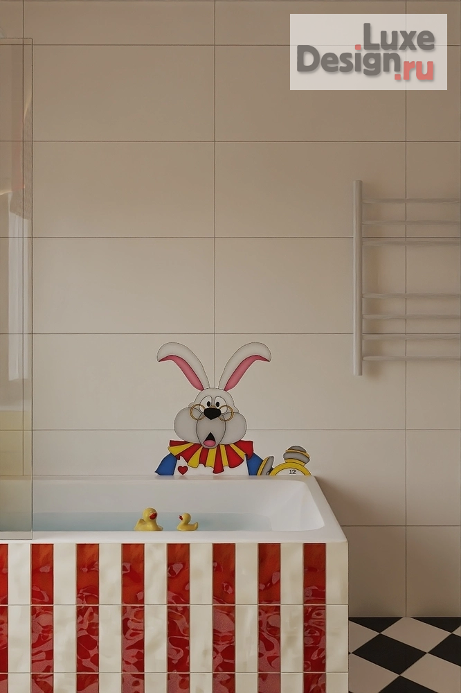 Дизайн интерьера загородного дома "Детский санузел" (фото 7)