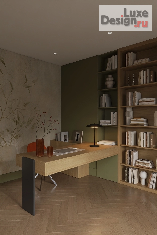 Дизайн интерьера частного дома "Кабинет" (фото 4)