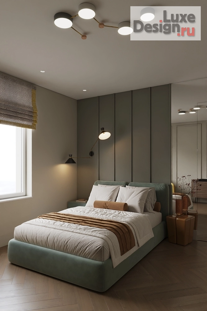 Дизайн интерьера загородного дома "Гостевая комната с санузлом " (фото 3)