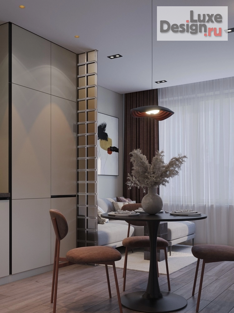 Дизайн интерьера однокомнатной квартиры "Квартира для молодого человека" (фото 2)