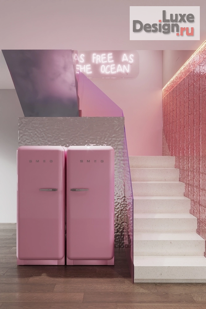 Дизайн интерьера частного дома "Лестница в таунхаусе" (фото 1)