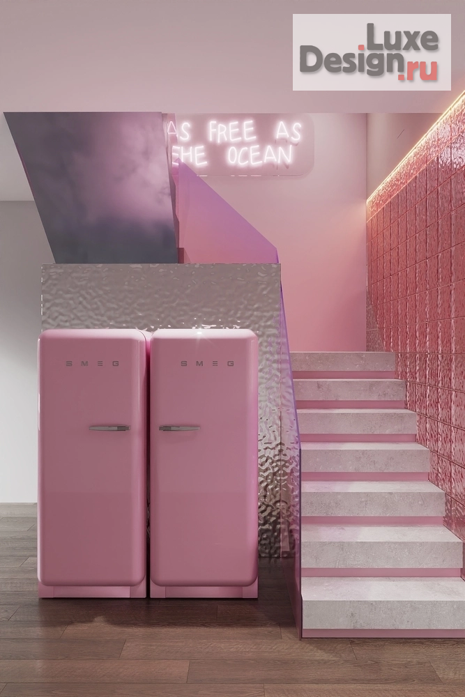 Дизайн интерьера частного дома "Лестница в таунхаусе" (фото 2)