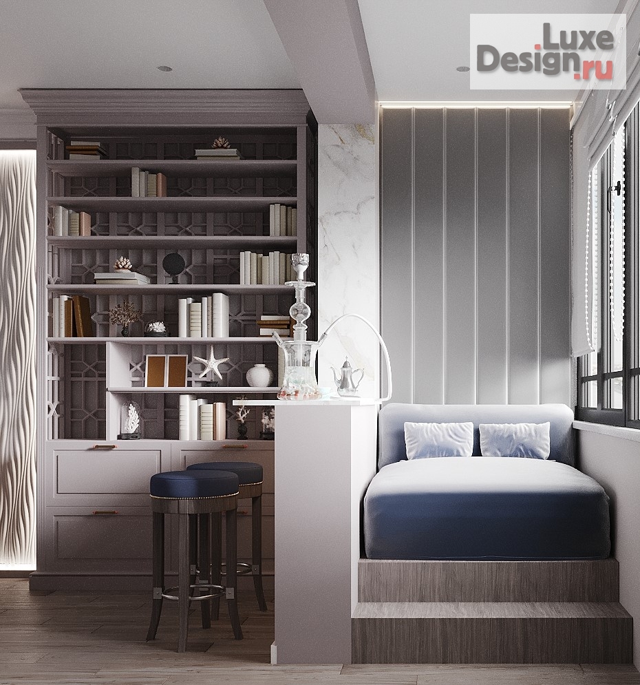 Дизайн интерьера четырехкомнатной квартиры "Квартира, ЖК Платинум" (фото 29)