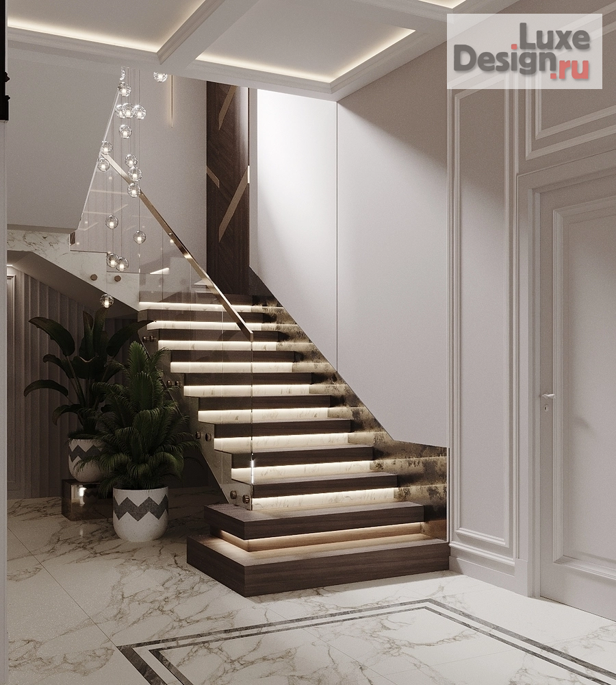 Дизайн интерьера трехкомнатной квартиры "Частный дом в КП "Романовка"" (фото 3)