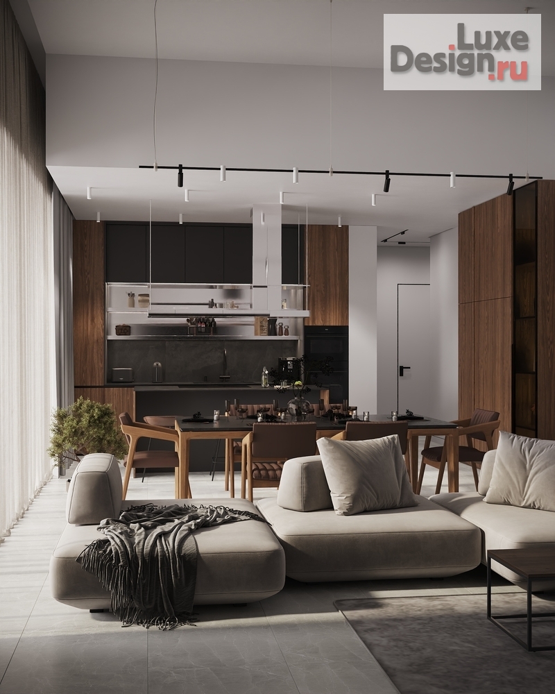 Дизайн интерьера загородного дома "Частный дом в КП "Алые Паруса"" (фото 1)