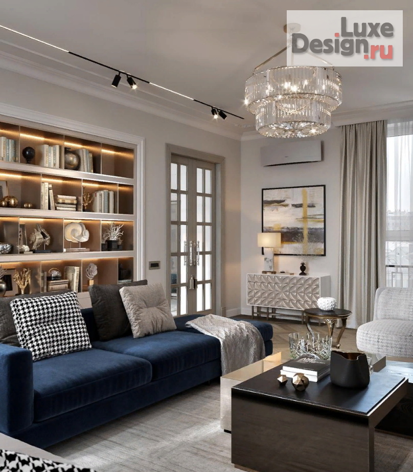 Дизайн интерьера гостиной "Гостиные в стиле современная классика" (фото 1)