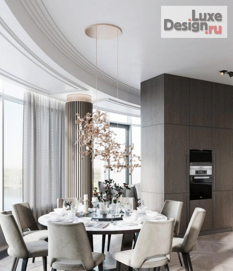 Дизайн интерьера гостиной "Гостиные в стиле современная классика" (фото 3)