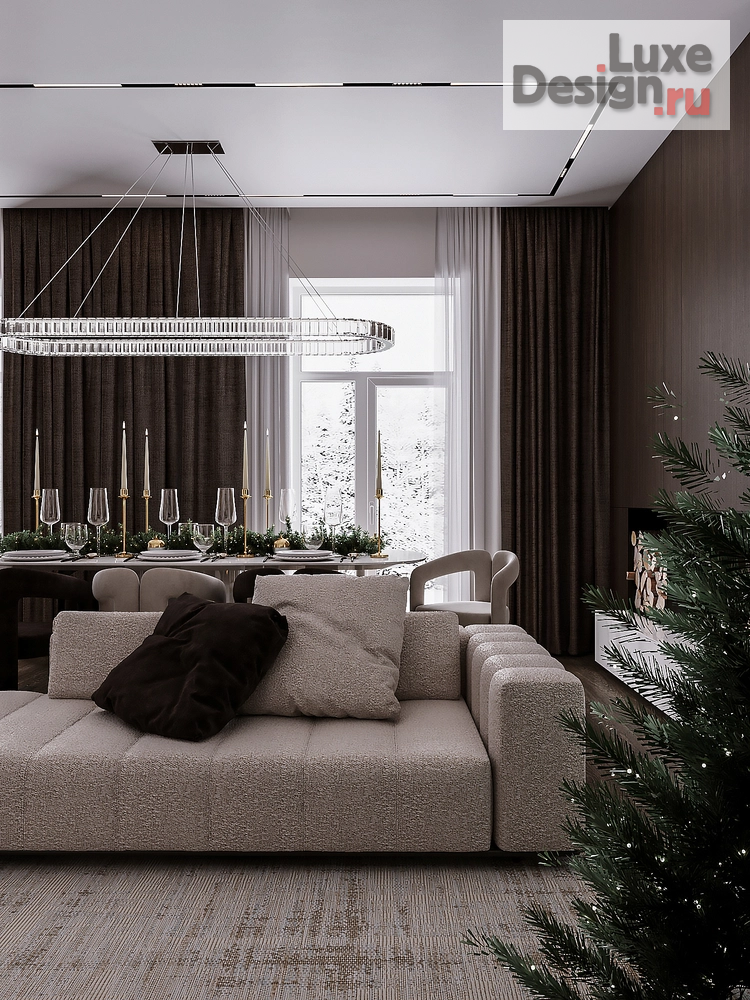 Дизайн интерьера загородного дома "Красноярск, пос. Элита" (фото 1)