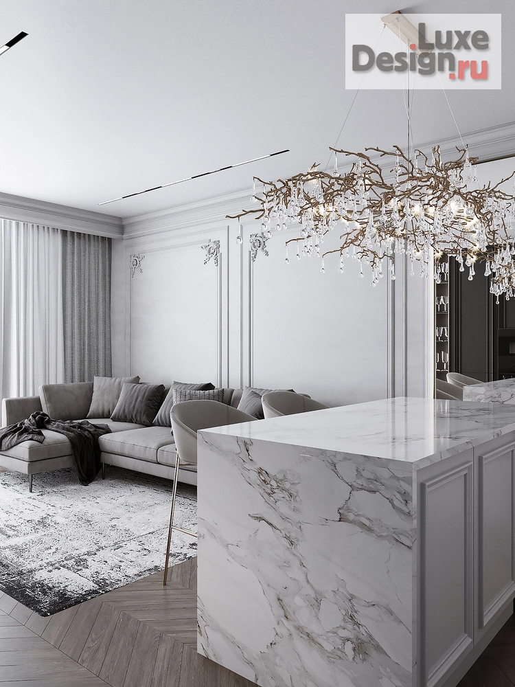 Дизайн интерьера двухкомнатной квартиры "ЖК Цивилизация на Неве" (фото 1)