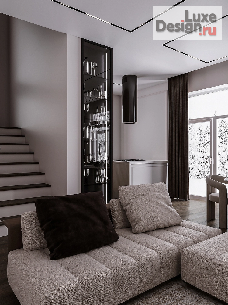 Дизайн интерьера загородного дома "Красноярск, пос. Элита" (фото 2)