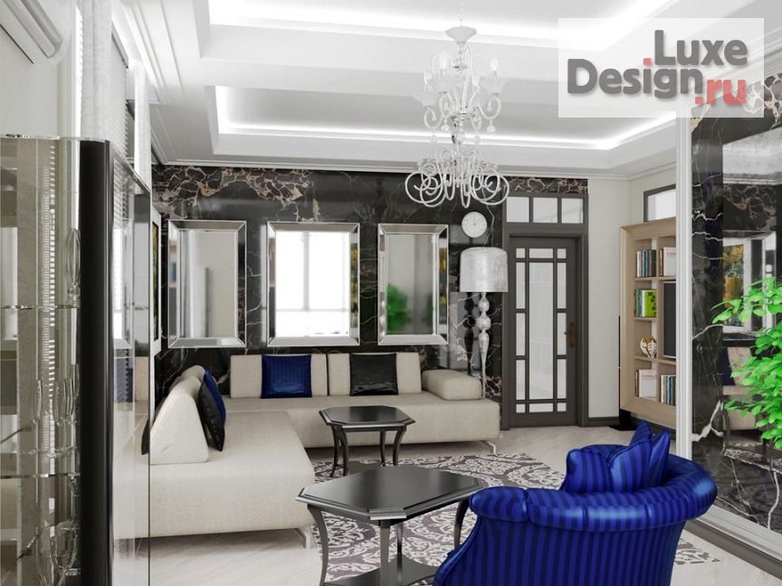 Дизайн интерьера квартиры "Дизайн интерьеров квартир в СПб" (фото 1)
