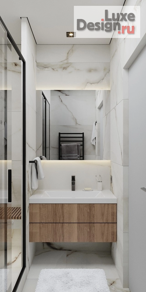 дизайн интерьера санузла "Улица Асафьева" (фото 2)