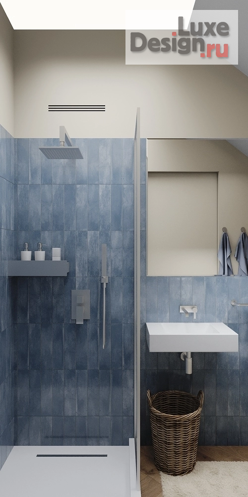 дизайн интерьера санузла "Коттедж" (фото 3)