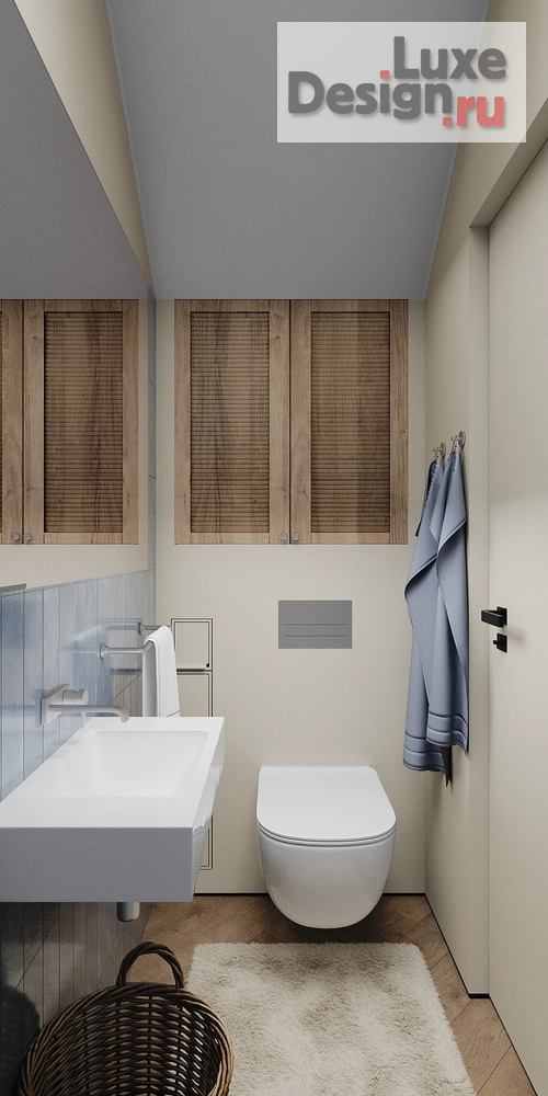 дизайн интерьера санузла "Коттедж" (фото 4)