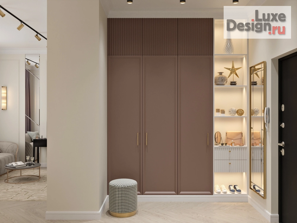 Дизайн интерьера однокомнатной квартиры "Лесная" (фото 1)