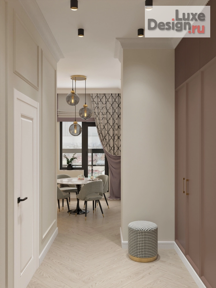 Дизайн интерьера однокомнатной квартиры "Лесная" (фото 3)