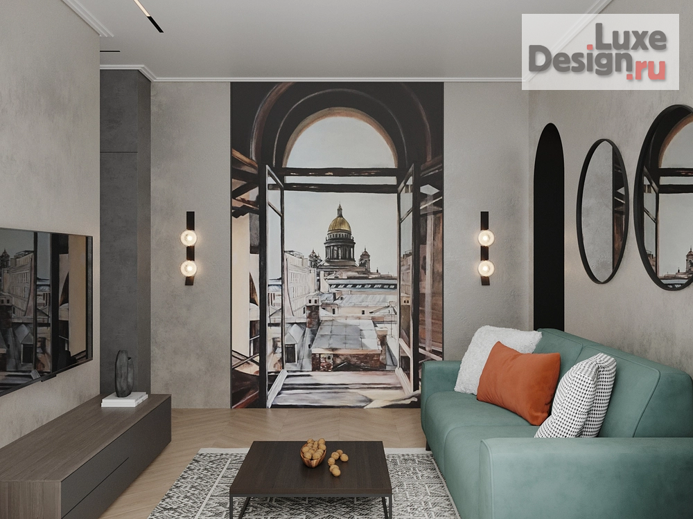 Дизайн интерьера двухкомнатной квартиры "Квартира. Московский 61." (фото 1)