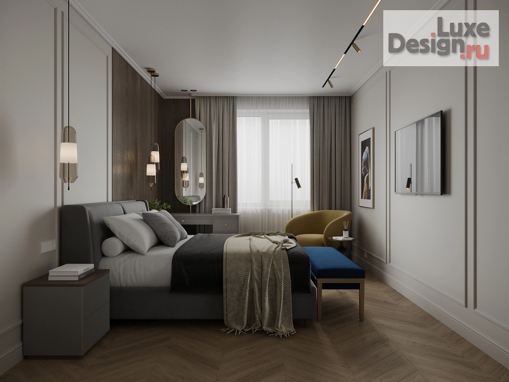 Дизайн интерьера трехкомнатной квартиры "Квартира 3-х комнатная 104 м2" (фото 13)