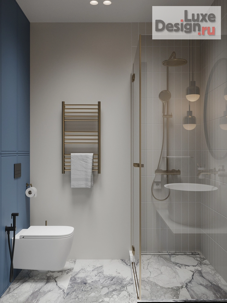 Дизайн интерьера трехкомнатной квартиры "Квартира 3-х комнатная 104 м2" (фото 26)