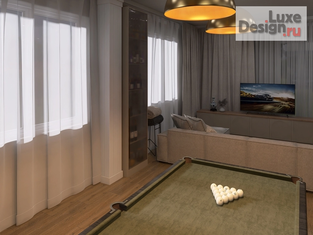 Дизайн интерьера частного дома "Гостиная в частном доме в стиле Рустик-эклектика" (фото 8)