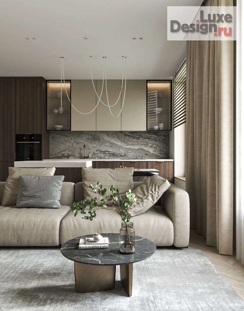 Дизайн интерьера квартиры студии "Студия" (фото 1)