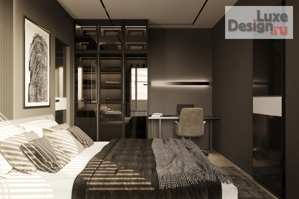 Дизайн интерьера однокомнатной квартиры "Однокомнатная квартира в Жк Ариосто" (фото 7)