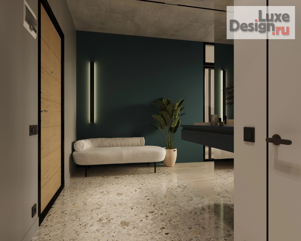 Дизайн интерьера однокомнатной квартиры "Однокомнатная квартира в Жк Жемчужный берег" (фото 3)